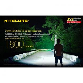 Linterna Nitecore EC23 XHP35 – 1800 Lúmenes con Batería IMR18650