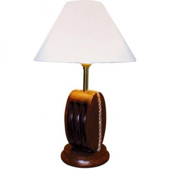 Lampada da tavolo Ahoi in legno altezza 39 cm