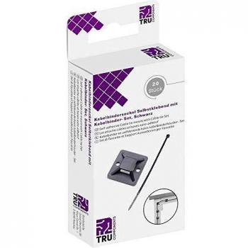 TRU COMPONENTS T1904CA039 Kabelbinder 100 mm 2.50 mm Schwarz 20 Stück