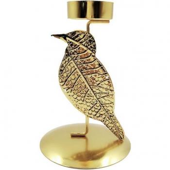 Butterfly Metal Candle Holder with Bird Flower Design