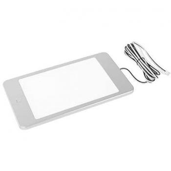 Lámpara LED panelada 5W gris con sensor PIR