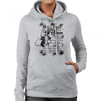 Mickey Mouse Head‑Up Sweater Make Some Noise Women’s Heather Grey