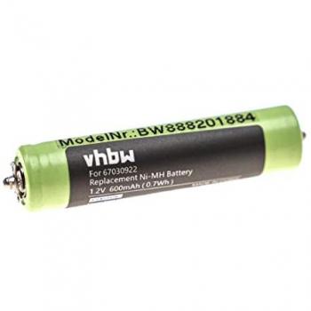 Batterie VHbw 1,2 V NiMH – Compatibilité Braun Cruzer 1 2675 & Cruzer 2 2776/2778