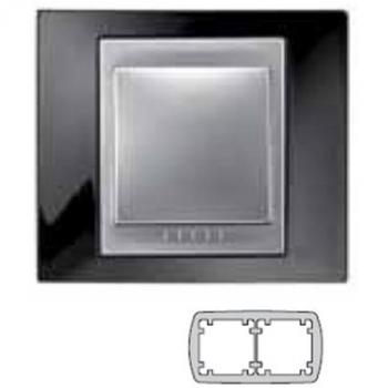 Marco Top 2 elementos Negro rodio SCHNEIDER U66.004.093