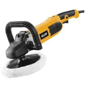 Blim Pulidora 180mm 1500W Velocidad Ajustable Empuñadura Ergonómica Disco de Lana Amarillo