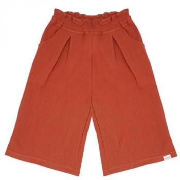 Mini Girl Musselinstoff Culotte – Kupferbraun – MAXIMO Stoffhose