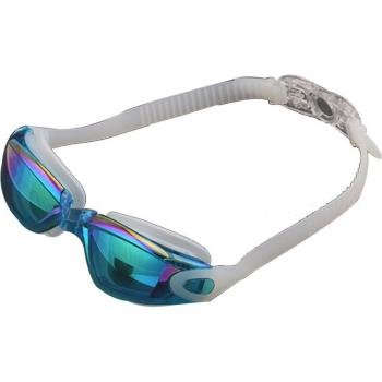 Swim Goggles Set with Cap, Earbuds, Nasal Clip - Waterproof, Anti-Fog, UV Resistant, Adjustable Elastic Headband