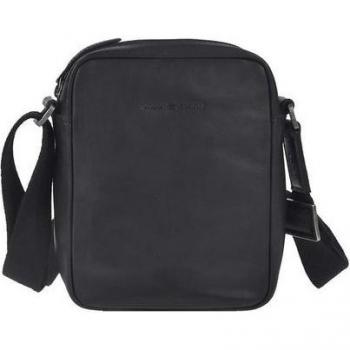 Greenburry Pure Black Schultertasche Leder