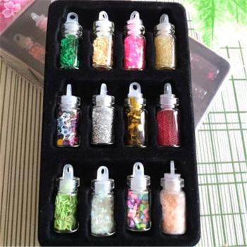 12pcs Sequin Filler Fluffy Polymer Slime Toys for Children