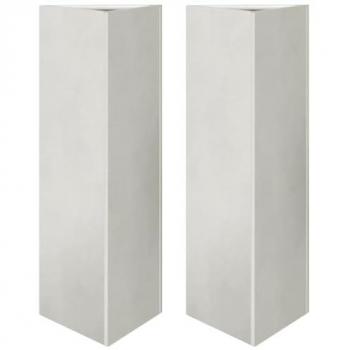 Floreira Jardim Triangular VidaXL Aço Inoxidável 30x26x75 cm