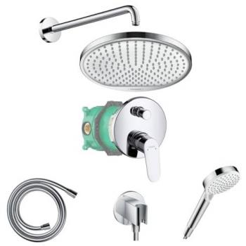 Pack encastré mitigeur mécanique bain/douche Focus chromé