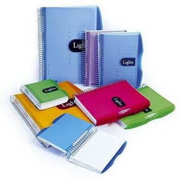Mintra Corporation Notizbuch Lights, 150 Blatt, DIN A5 - liniert, PP-Umschlag