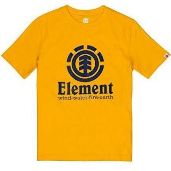 Camiseta de Niños Element Vertical SS, Manga Corta, Amarillo (Gold)