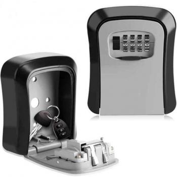 Metal Key Organizer Box with 4-Digit Security Lock