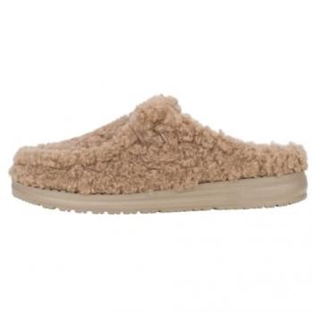 HEY DUDE Women's Wendy Slipper Timber Wolf in Brown – 8