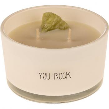 My Flame Kerze mit Kristall – „You Rock“ Duft 10 × 6 cm