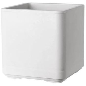 Vaso da fiori Deroma Cosmo Cube 38 cm con riserva d’acqua e ruote