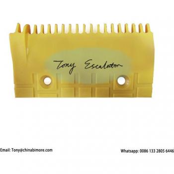 Escalator Comb Plate L163mm W90mm Left Yellow Plastic 19T