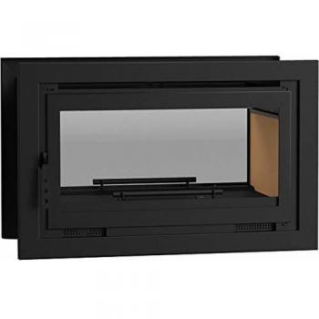 Fm Biomasa - Insertable de Leña 100 cm a 2 Caras con 2 Puertas y Turbinas fm Modelo IT-102