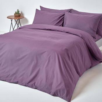 Grape Egyptian Cotton Duvet Cover Set 200 Thread Count, Super King