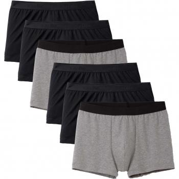 Calida Boxershorts 6er Pack Natural Benefit – Elastikbund, Single Jersey Herren L