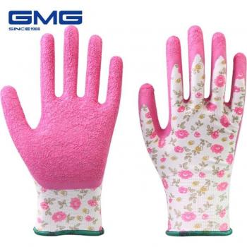 Pañuelos de Trabajo Rosa 12 Pares con Látex Arrugado