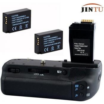 JINTU Battery Grip for Canon EOS 750D 760D +2x LPE17