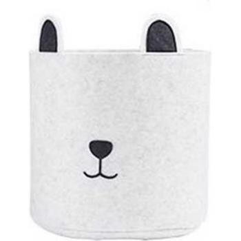 Nordic Cartoon Dog Cat Felt Storage Basket