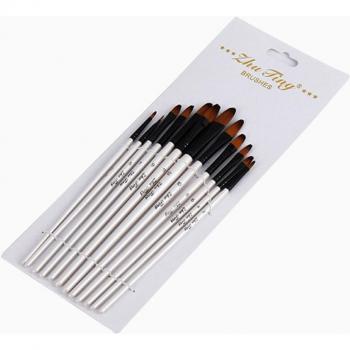 12PCS Acrylic and Oil Painting Brush Set for Beginners and Kids