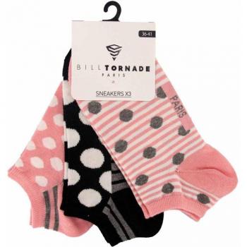3er-Pack trendige Socken für Damen t36/41 11088 BILL TORNADO