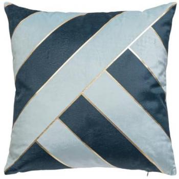 Atmosphera Créateur D'interior – Cuscino Nelya Velluto Blu 40x40 cm