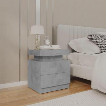 Vidaxl - Nightstand Concrete Grey 45x35x52 cm Engineered Wood