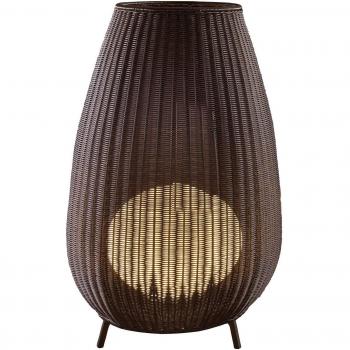 Bover Amphora 02 Brown Rattan Lamp