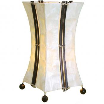 Lampada Tavolo Milla Madre Perla Bambù Alta 30 cm