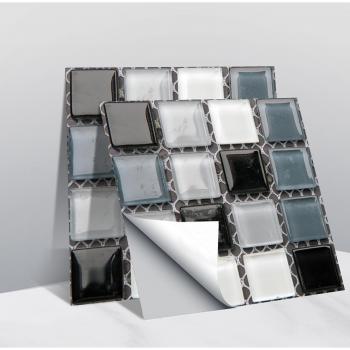 Papel tapiz autoadhesivo 3D de ladrillo para habitaciones infantiles, 10 pegatinas impermeables