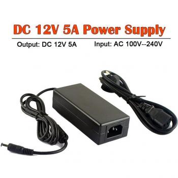 12V 5A DC-Netzteiladapter für Sicherheitskameras – Analog, AHD, TVI, CVI Systeme
