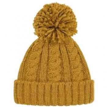 Unisex Cable Knit Melange Beanie