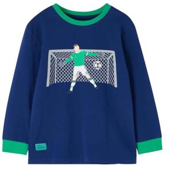 Mid Blue Oliver Long Sleeve Tee for Boys – Size 4‑5 Years