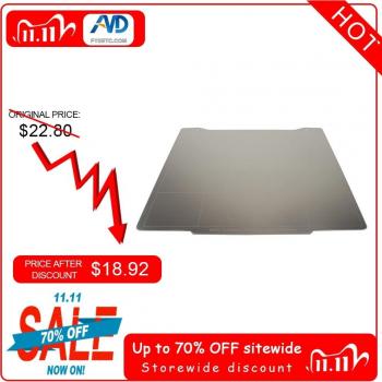 FYSETC Mini Spring Steel Sheet 196.3x190mm Heat Bed Platform