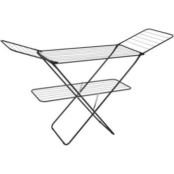 Royalford Dual-Level Folding Airer – Black