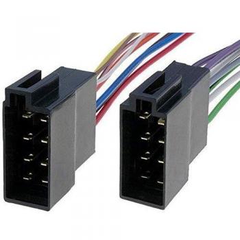 Fiches ISO 8PIN pour autoradio - Pack de 2 - Fils nus