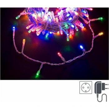 Catena di Luci Bizzotto 180 LED Multicolore 5 mm, Filo Trasparente – IP44