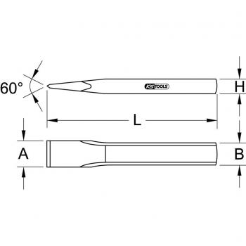 Scalpello KS TOOLS 162.0106