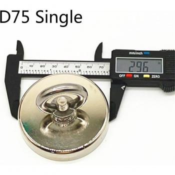 Strong Neodymium Magnet with Steel Cup Holder and Double Face Hook