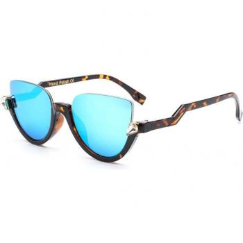 Bellcaca Women's Semi-Rimless Cat Eye Sunglasses UV400