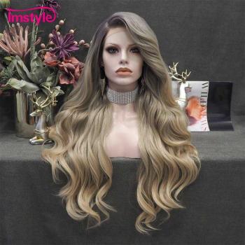 Imstyle Synthetic Lace Front Ombre Blonde Wig