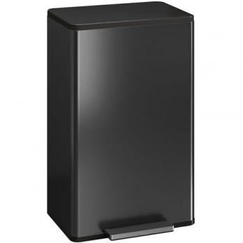 HOMCOM 45L Pedal Kitchen Bin (Black) with Soft‑Close Lid – Removable Bucket