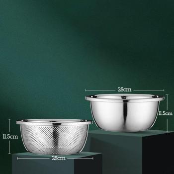 304 Stainless Steel Fruit and Vegetable Washing Bowl