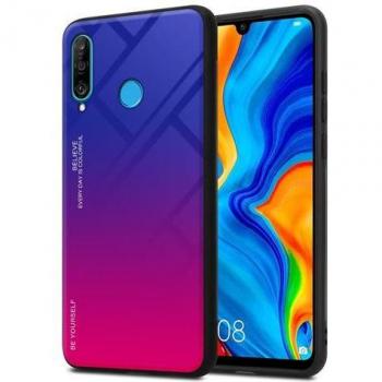 Coque Couleur Duo Violet & Rouge – Étui Huawei P30 Lite en TPU