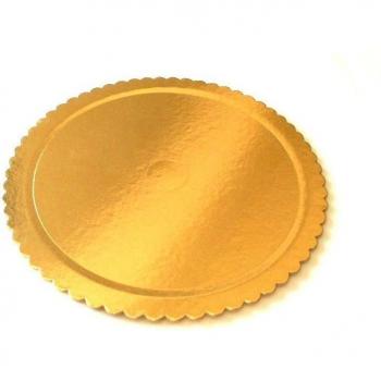 Piatto Tondo Oro per Torte 25 cm – Confezione di 2 Vassoi Porta‑Sotto